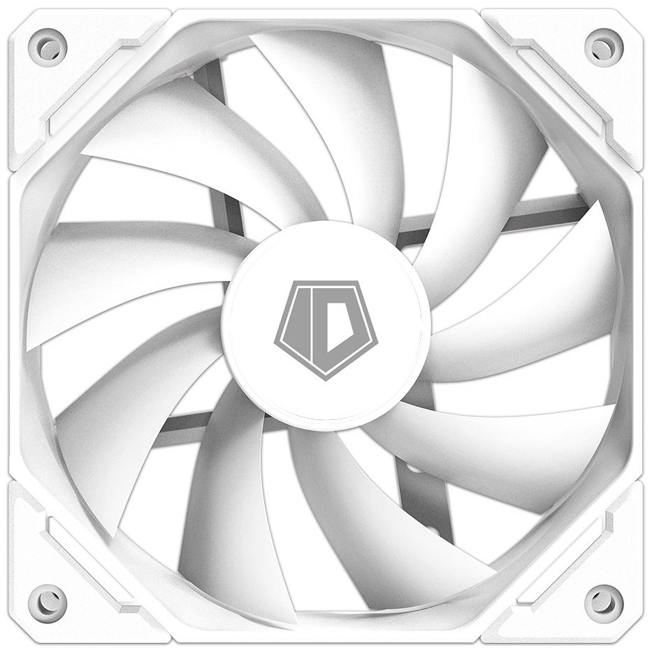 A large main feature product image of ID-COOLING TF Series 120mm ARGB PWM Fan 3-Pack (White)