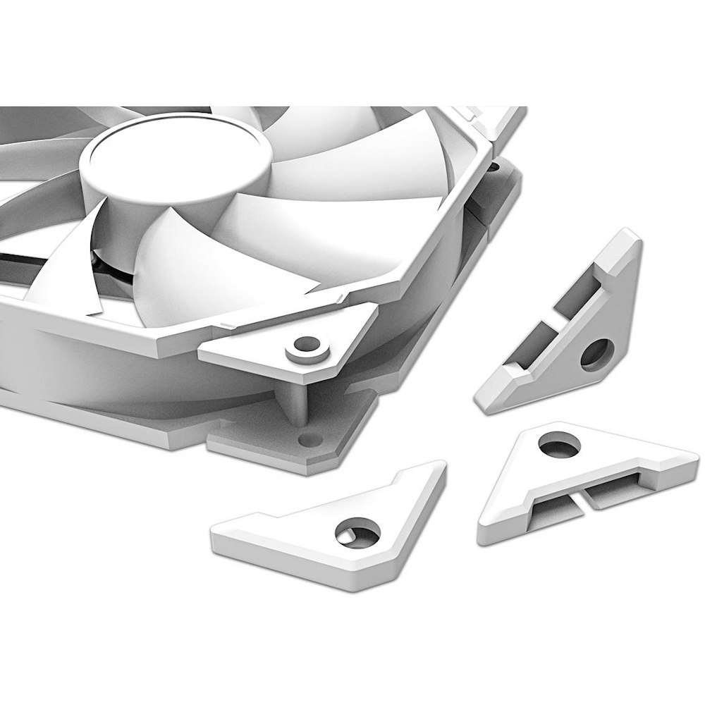 A large main feature product image of ID-COOLING TF Series 120mm ARGB PWM Fan 3-Pack (White)