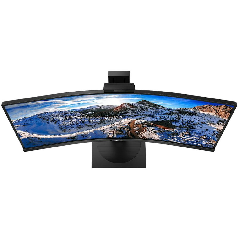 A large main feature product image of Philips 346P1CRH 34" Curved WQHD Ultrawide 100Hz VA Webcam Monitor