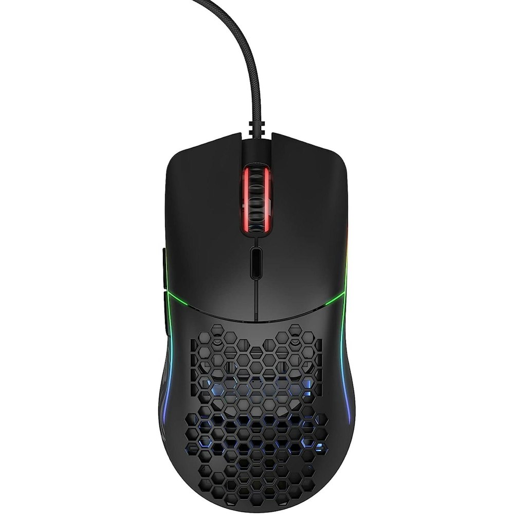 A large main feature product image of Glorious Model O Minus Wired Gaming Mouse - Matte Black