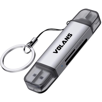 Product image of Volans VL-CR06 USB-A/C SD/Micro SD Card Reader - Click for product page of Volans VL-CR06 USB-A/C SD/Micro SD Card Reader
