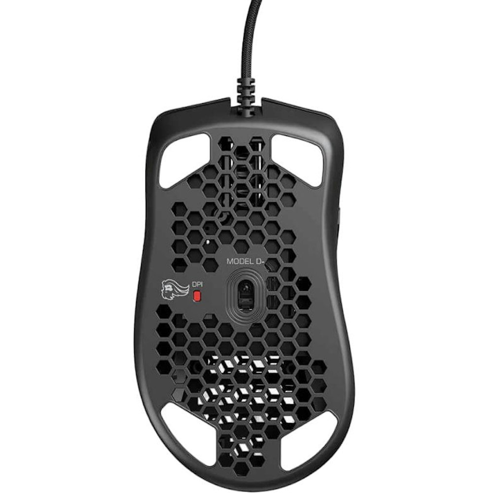 A large main feature product image of Glorious Model D Minus Wired Gaming Mouse - Matte Black