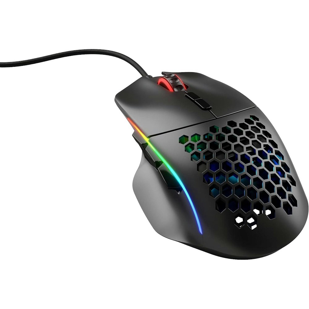 A large main feature product image of Glorious Model I Wired Gaming MMO Mouse - Matte Black