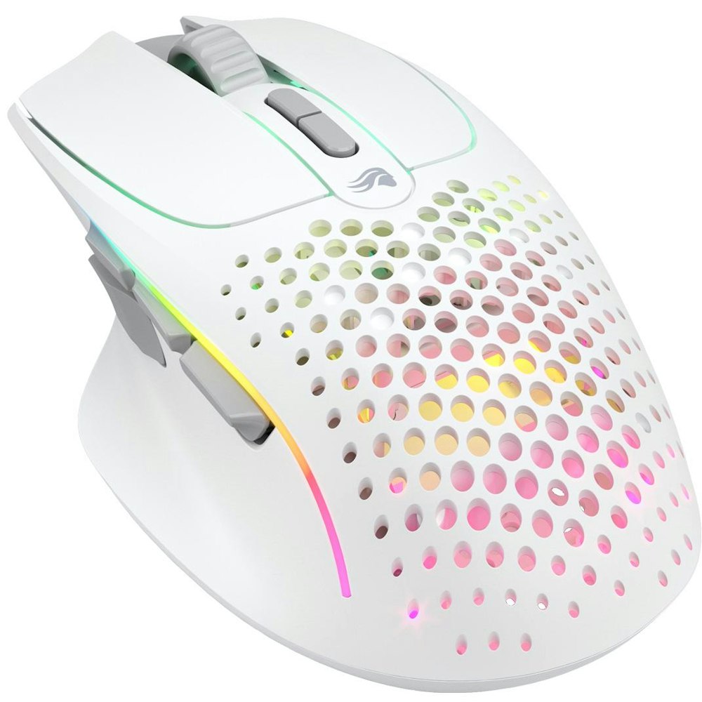 A large main feature product image of Glorious Model I 2 Ergonomic Wireless Gaming Mouse - Matte White