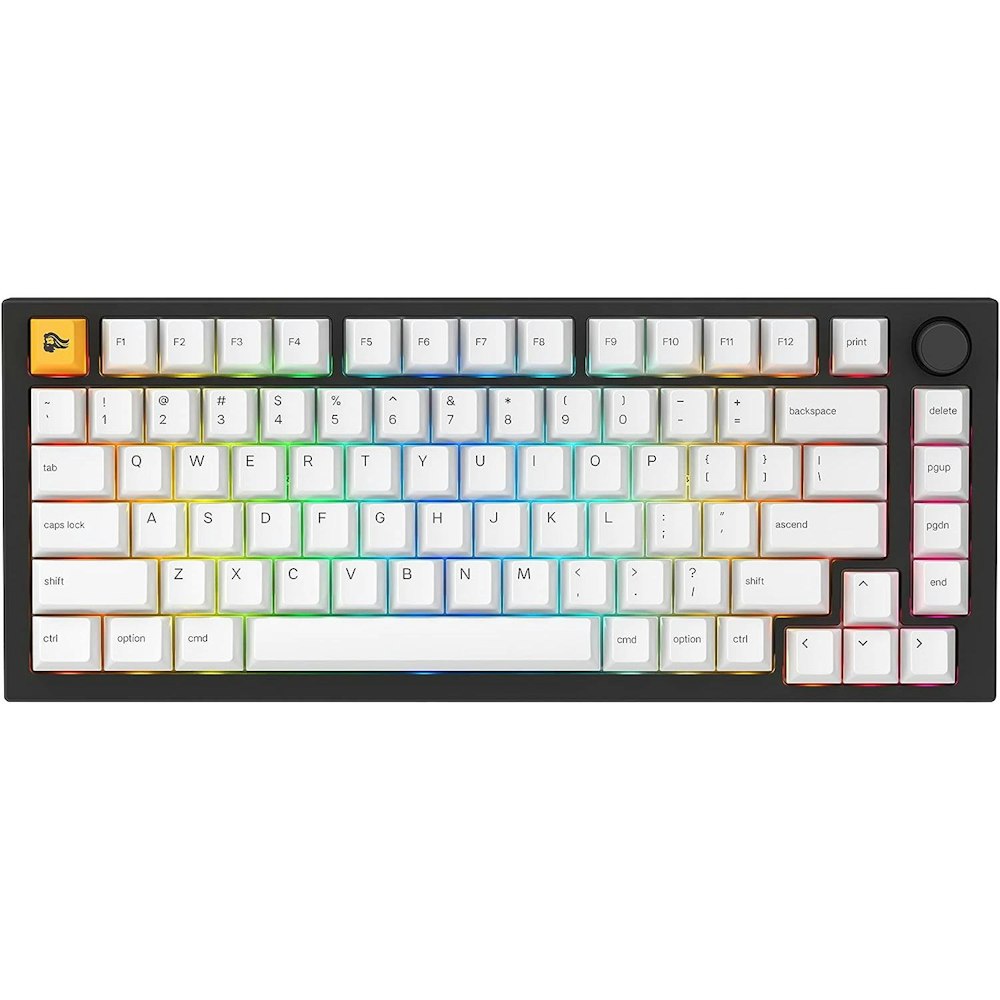 A large main feature product image of Glorious GMMK Pro 75% Mechanical Keyboard - Black Slate (Prebuilt)