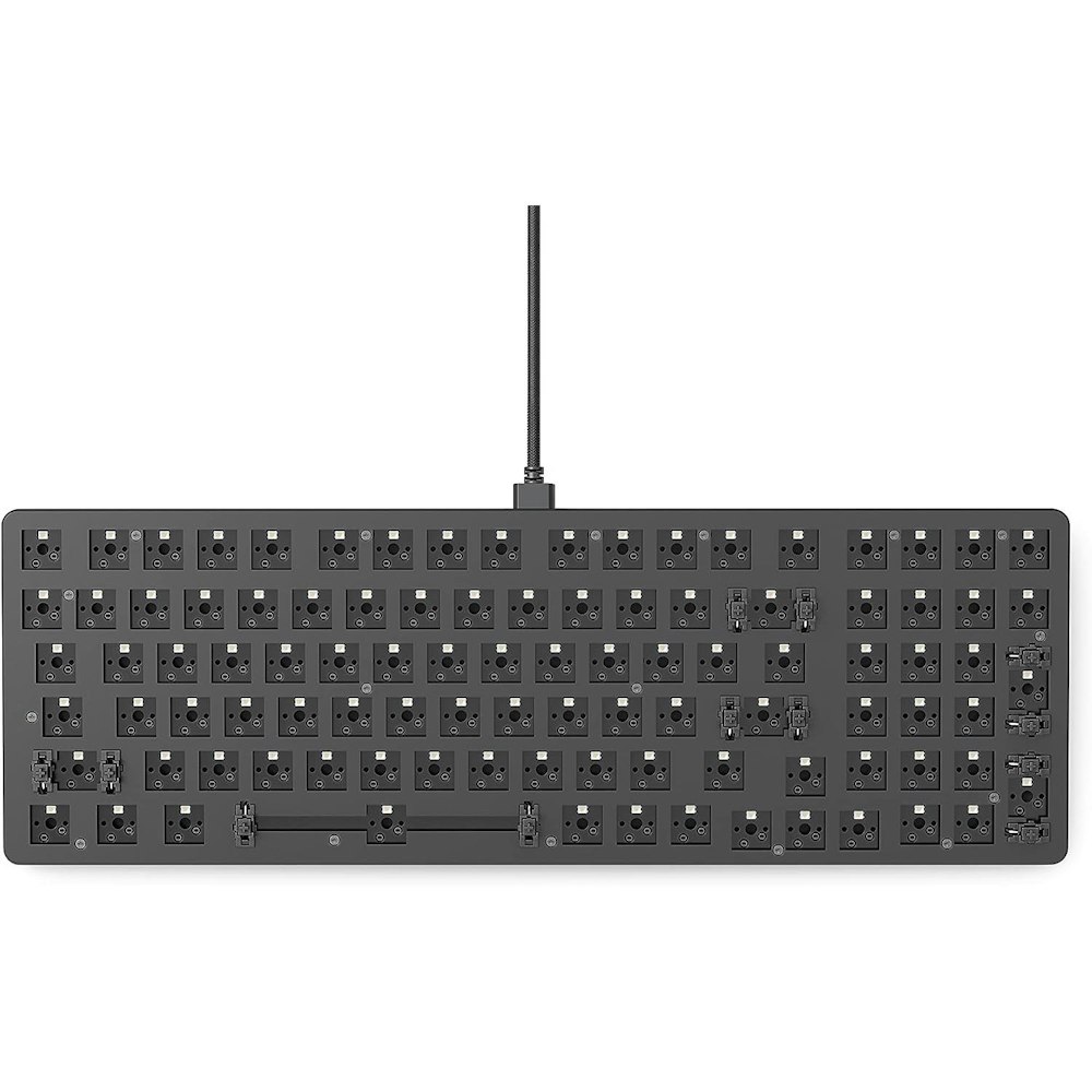 A large main feature product image of Glorious GMMK 2 Full Size Mechanical Keyboard - Black (Barebones)
