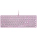 A product image of Glorious GMMK 2 Full Size Mechanical Keyboard - Pink (Barebones)