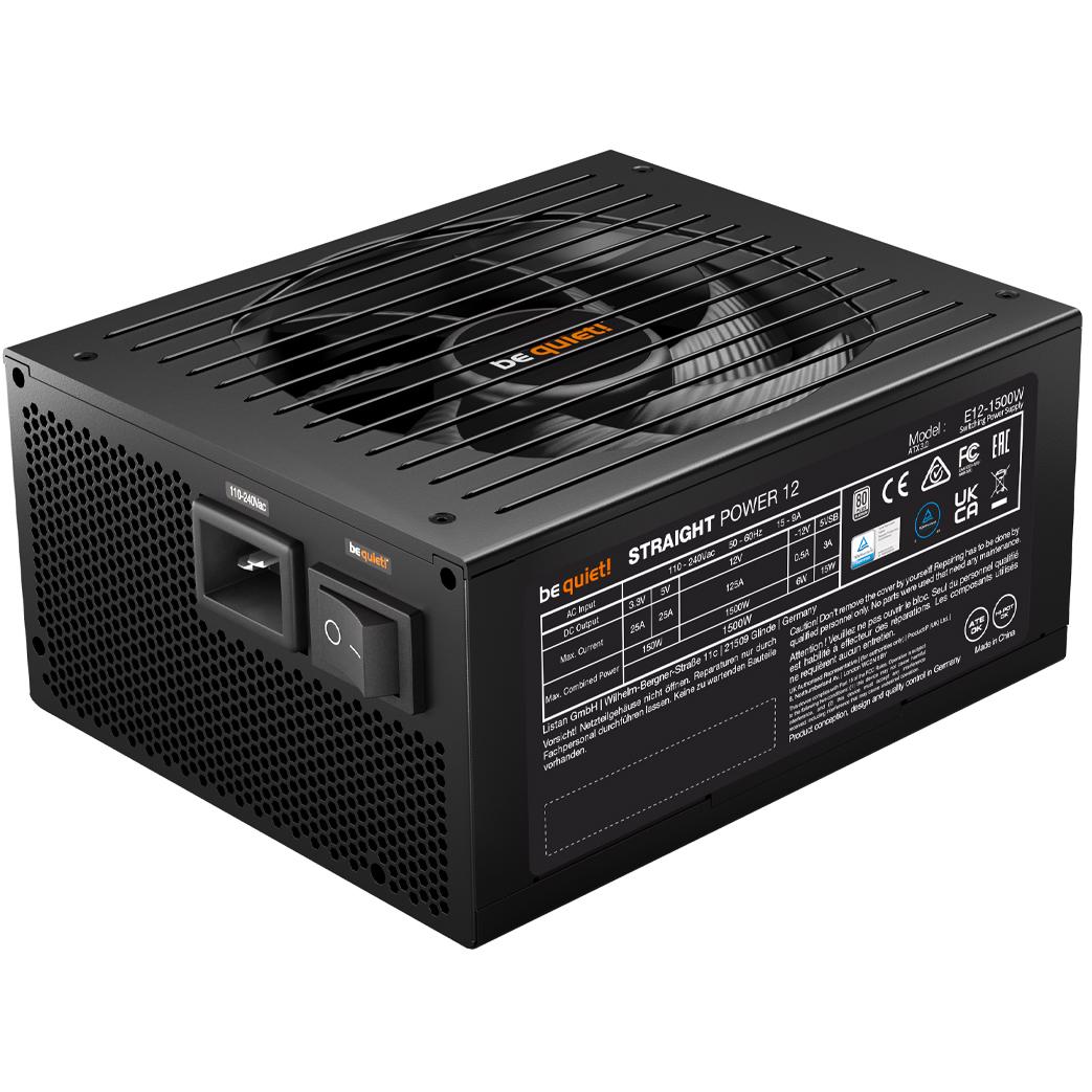 A large main feature product image of be quiet! STRAIGHT POWER 12 1500W Platinum PCIe 5.0 ATX Modular PSU