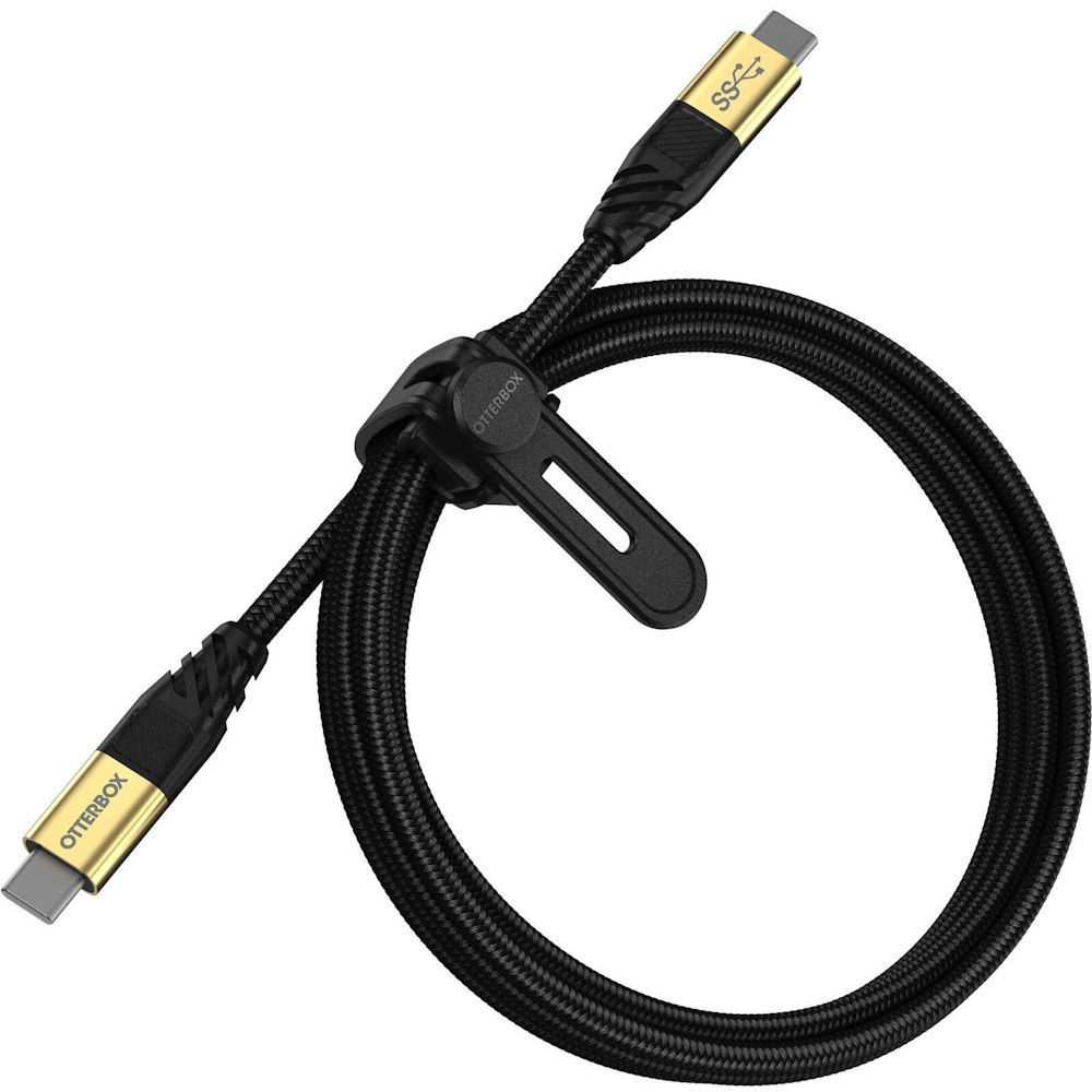 A large main feature product image of OtterBox USB-C to USB-C (3.2 Gen1) Premium Cable (1.8M) - Black