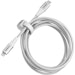 A product image of OtterBox Lightning to USB-C Fast Charge Premium Pro Cable (2M) - White