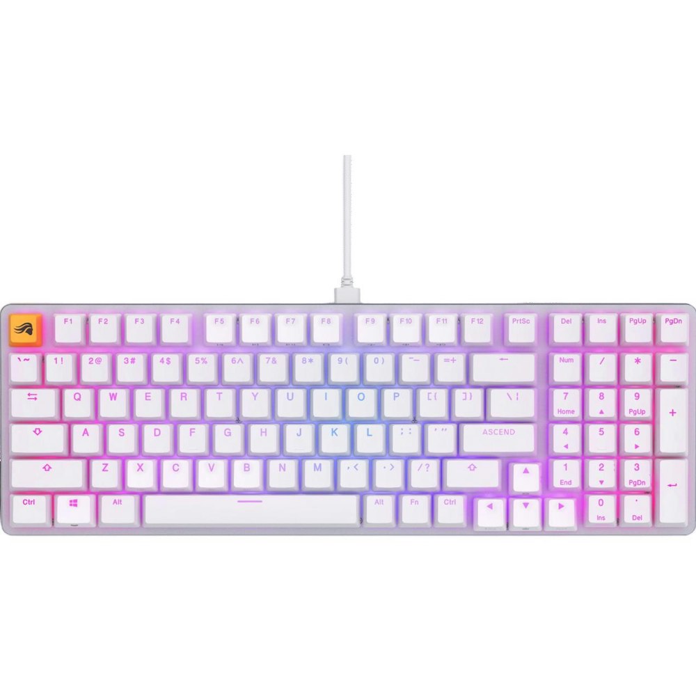 A large main feature product image of Glorious GMMK 2 96% Mechanical Keyboard - White (Prebuilt)