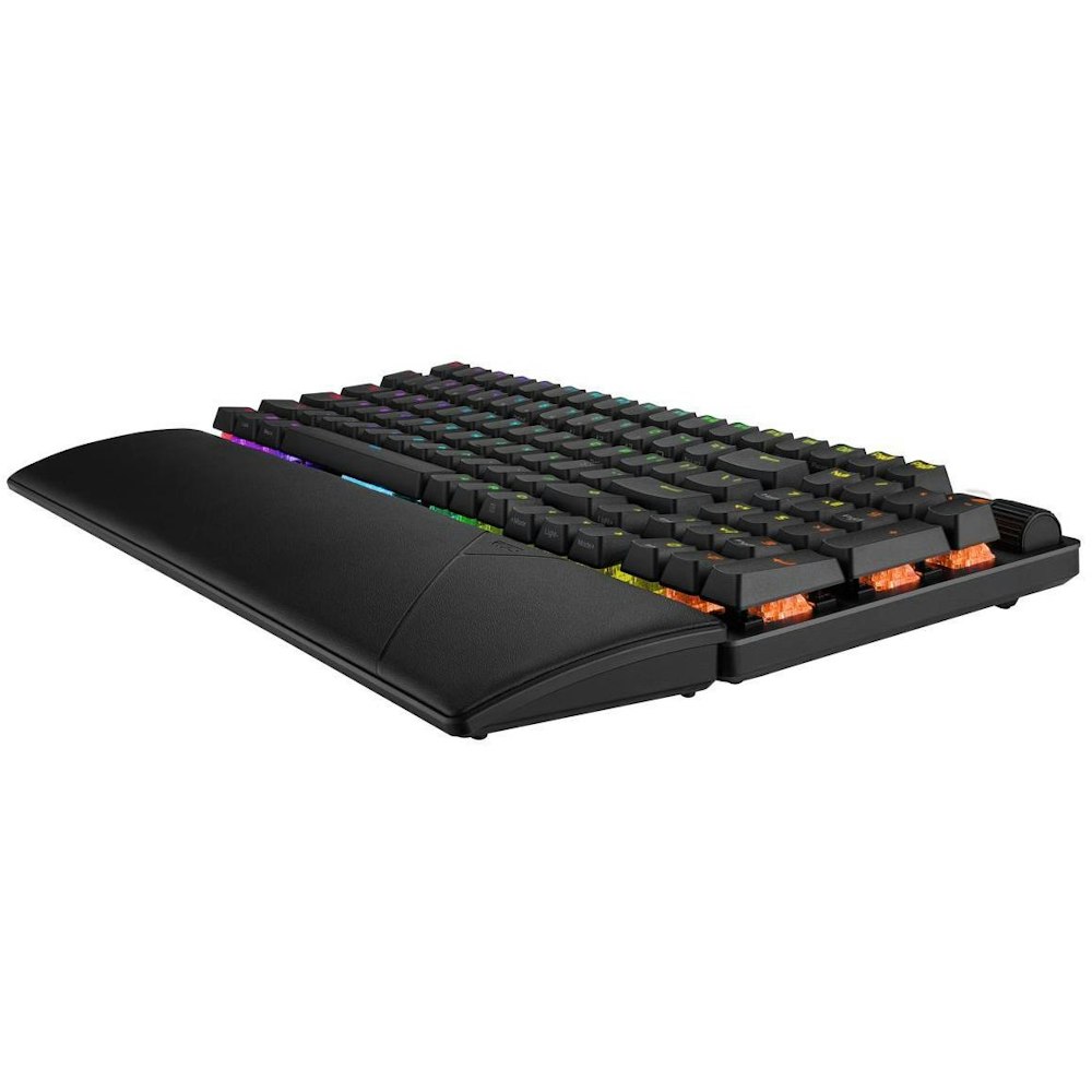 A large main feature product image of ASUS ROG Strix Scope II 96 Wireless Mechanical Gaming Keyboard - Storm Switch