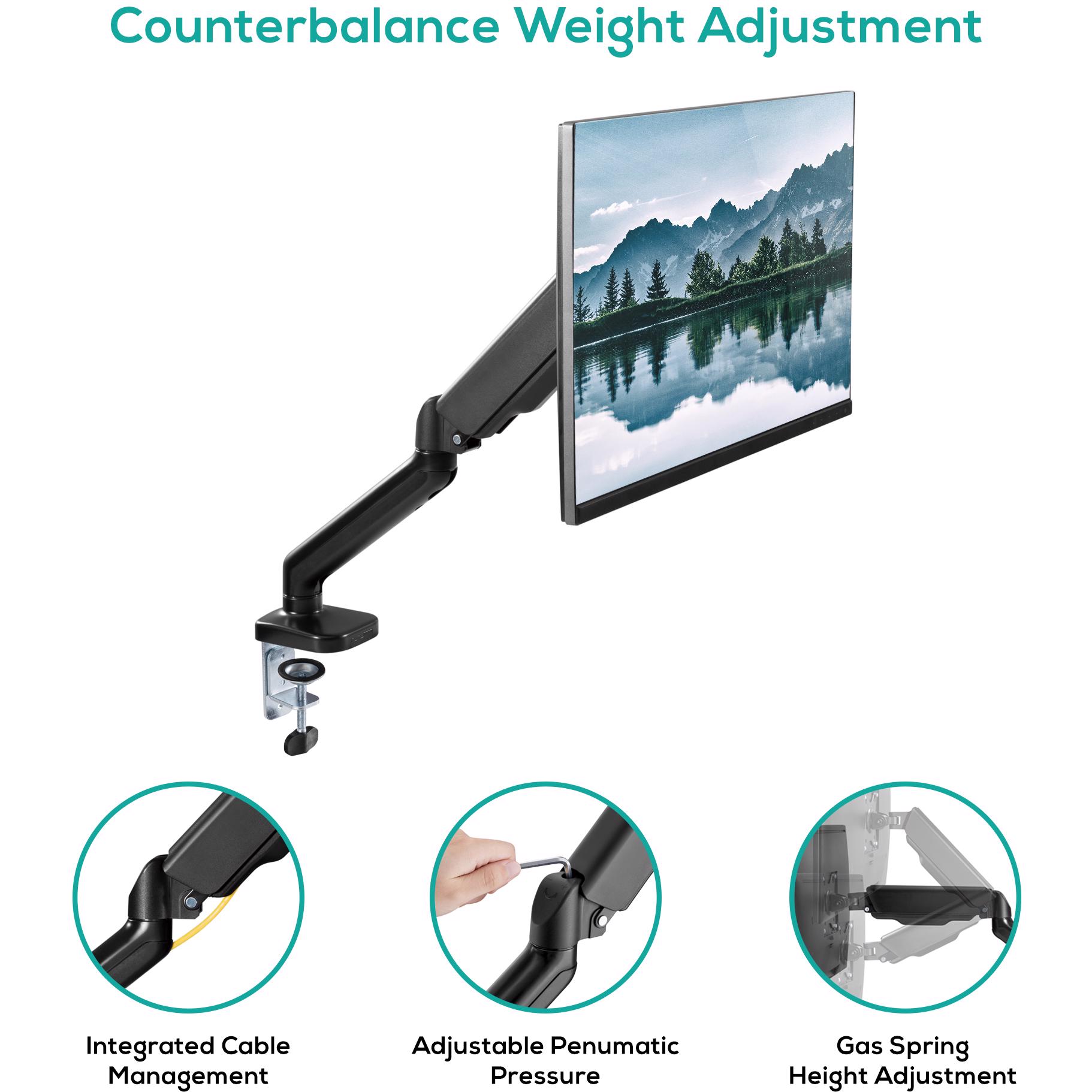 A large main feature product image of mbeat Activiva ErgoLife Single Monitor Steel Gas Spring Monitor Arm
