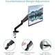 A small tile product image of mBeat activiva ErgoLife Single Monitor Steel Gas Spring Monitor Arm