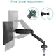 A small tile product image of mBeat activiva ErgoLife Single Monitor Steel Gas Spring Monitor Arm