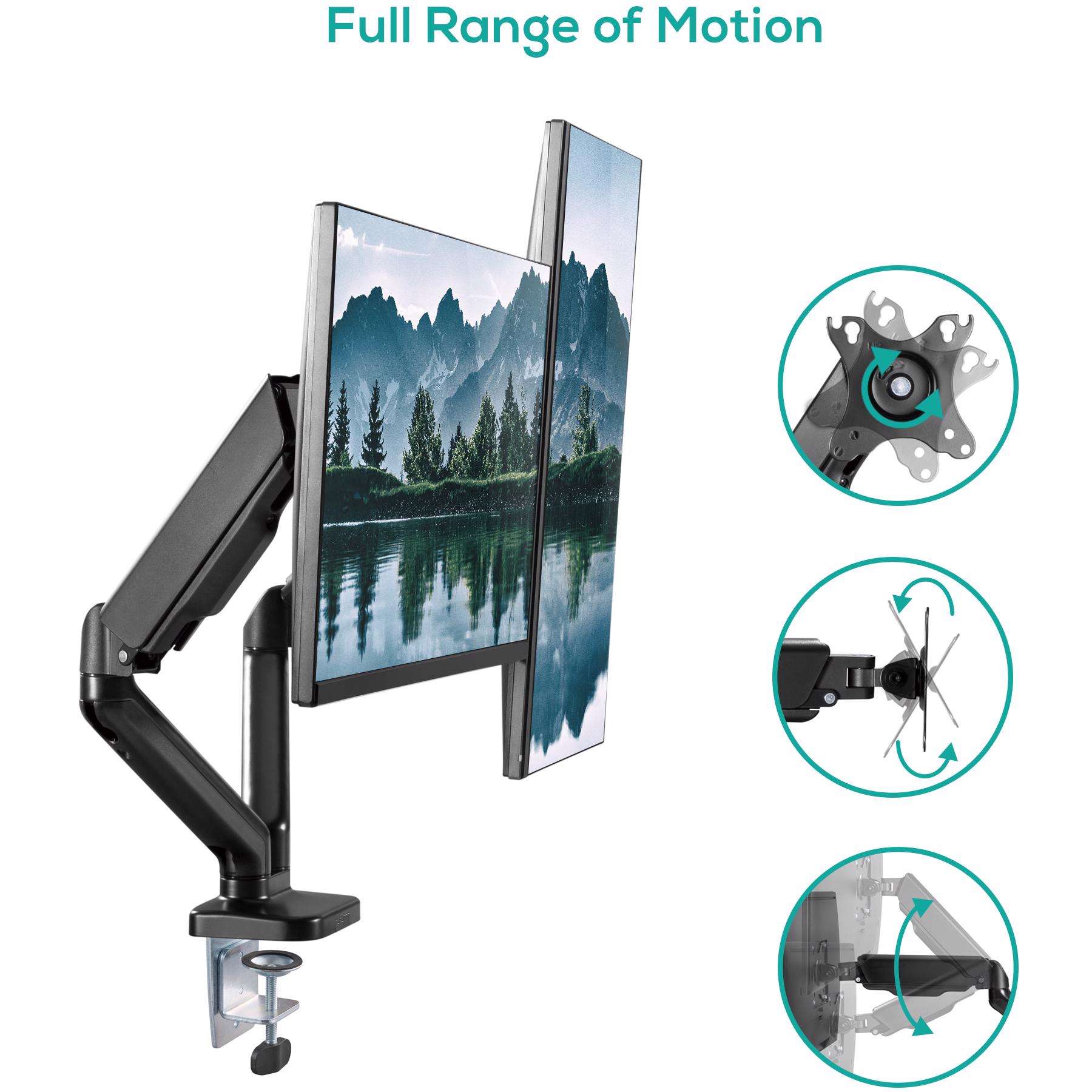 A large main feature product image of mbeat Activiva ErgoLife Dual Monitor Steel Gas Spring Monitor Arm