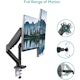 A small tile product image of mBeat activiva ErgoLife Dual Monitor Steel Gas Spring Monitor Arm