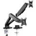 A product image of mbeat Activiva ErgoLife Dual Monitor Steel Gas Spring Monitor Arm