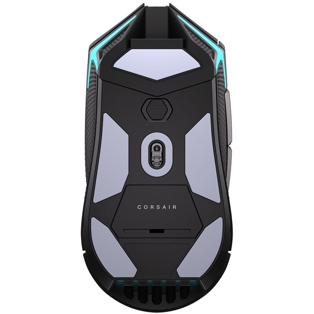 A large main feature product image of Corsair NIGHTSABRE WIRELESS RGB Gaming Mouse