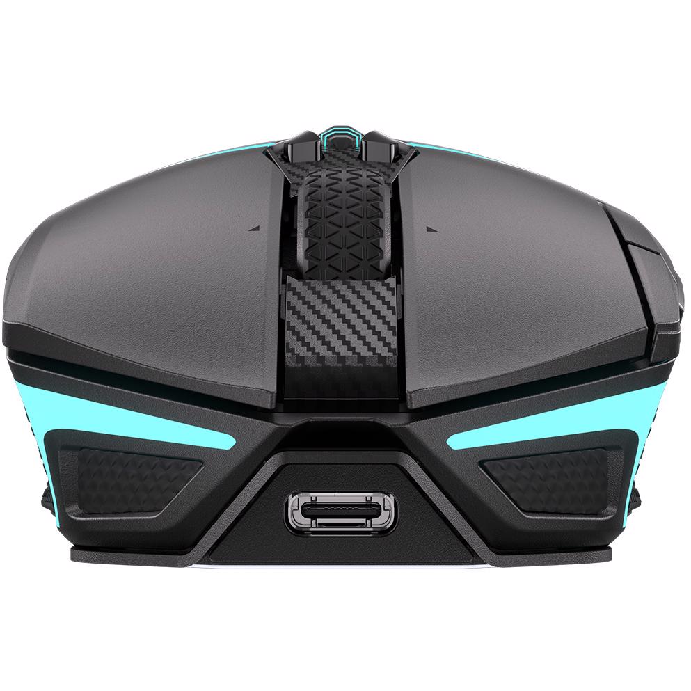 A large main feature product image of Corsair NIGHTSABRE WIRELESS RGB Gaming Mouse