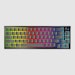 A product image of Fantech MAXFIT67 Wireless Bluetooth Mechanical Keyboard 65% Hot-Swap RGB Backlit Gaming PC Keyboard with Knob (Black) (Gateron Cap Milky Yellow)