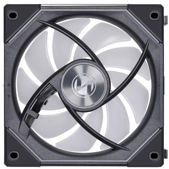 A large main feature product image of Lian Li UNI FAN SL120 Infinity - 120mm Reverse Blade Modular Fan (Black)