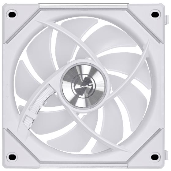 A large main feature product image of Lian Li UNI FAN SL120 Infinity - 120mm Reverse Blade Modular Fan (White)