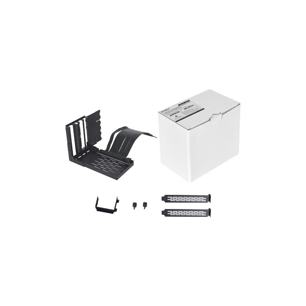 A large main feature product image of Lian Li Universal 4-Slot Vertical GPU Kit with PCIe 4.0 Riser (Black)