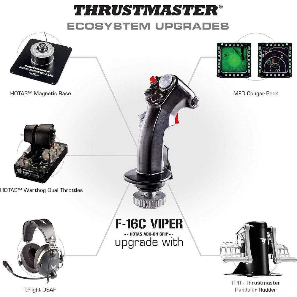 Thrustmaster F-16C Viper HOTAS Add-On Grip