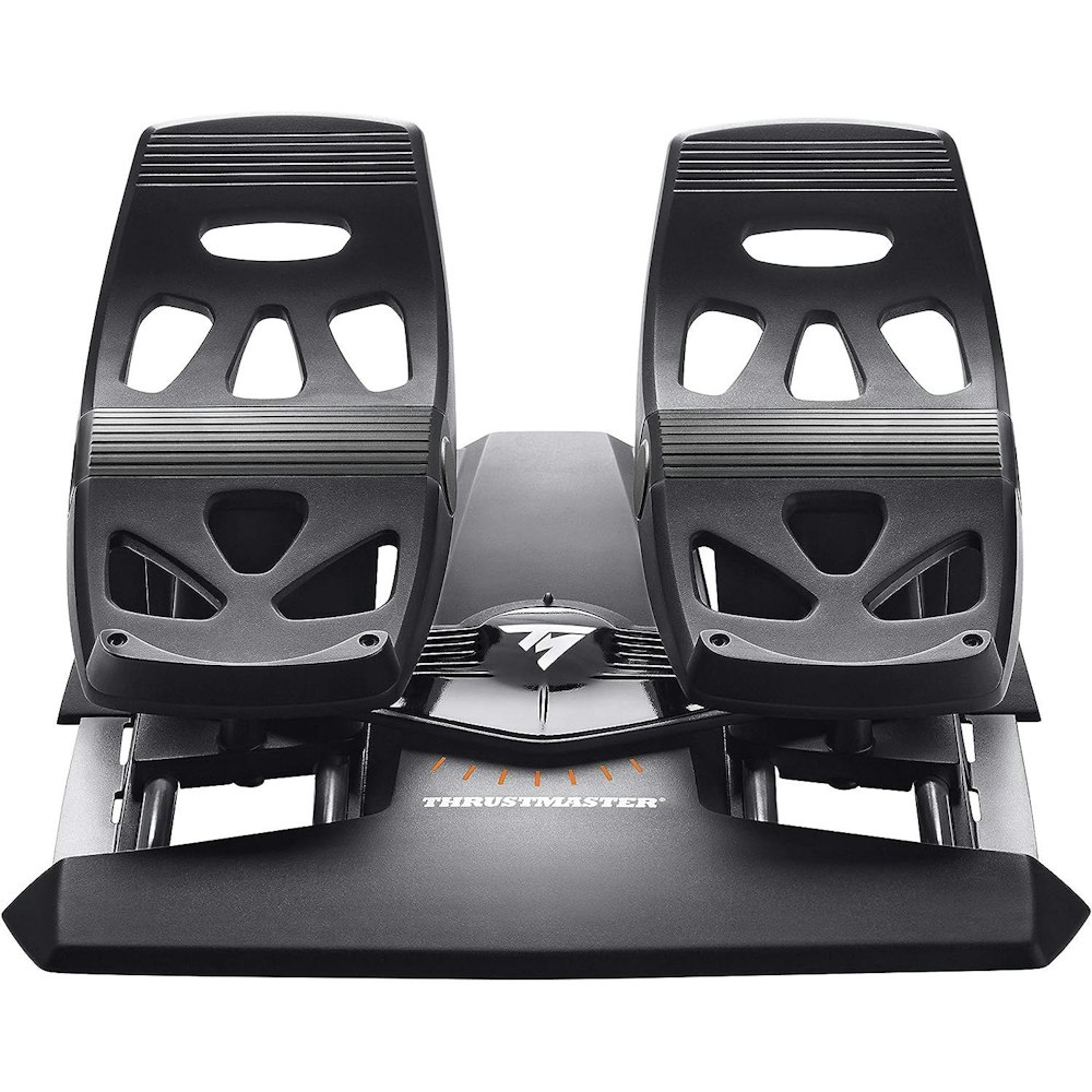 A large main feature product image of Thrustmaster Flight Rudder Pedals for PC & PS4