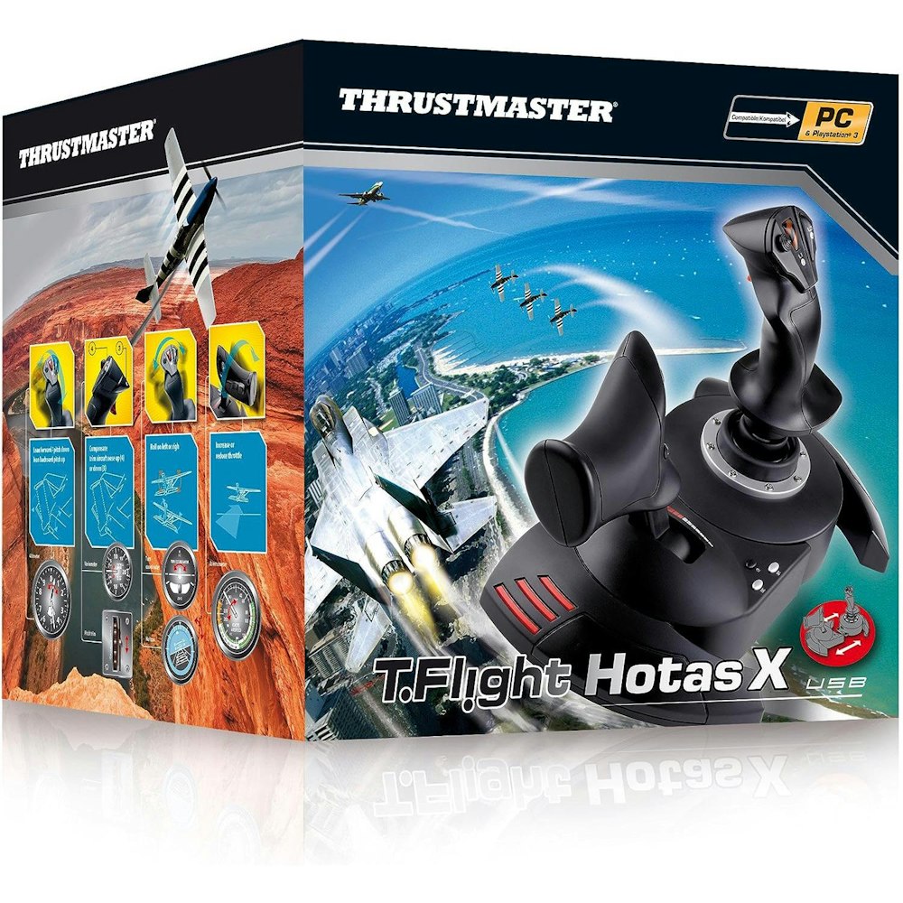 A large main feature product image of Thrustmaster T.Flight HOTAS X - Joystick & Throttle for PC & PS3