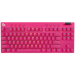 A product image of Logitech G PRO X TKL Lightspeed Wireless Gaming Keyboard - Magenta