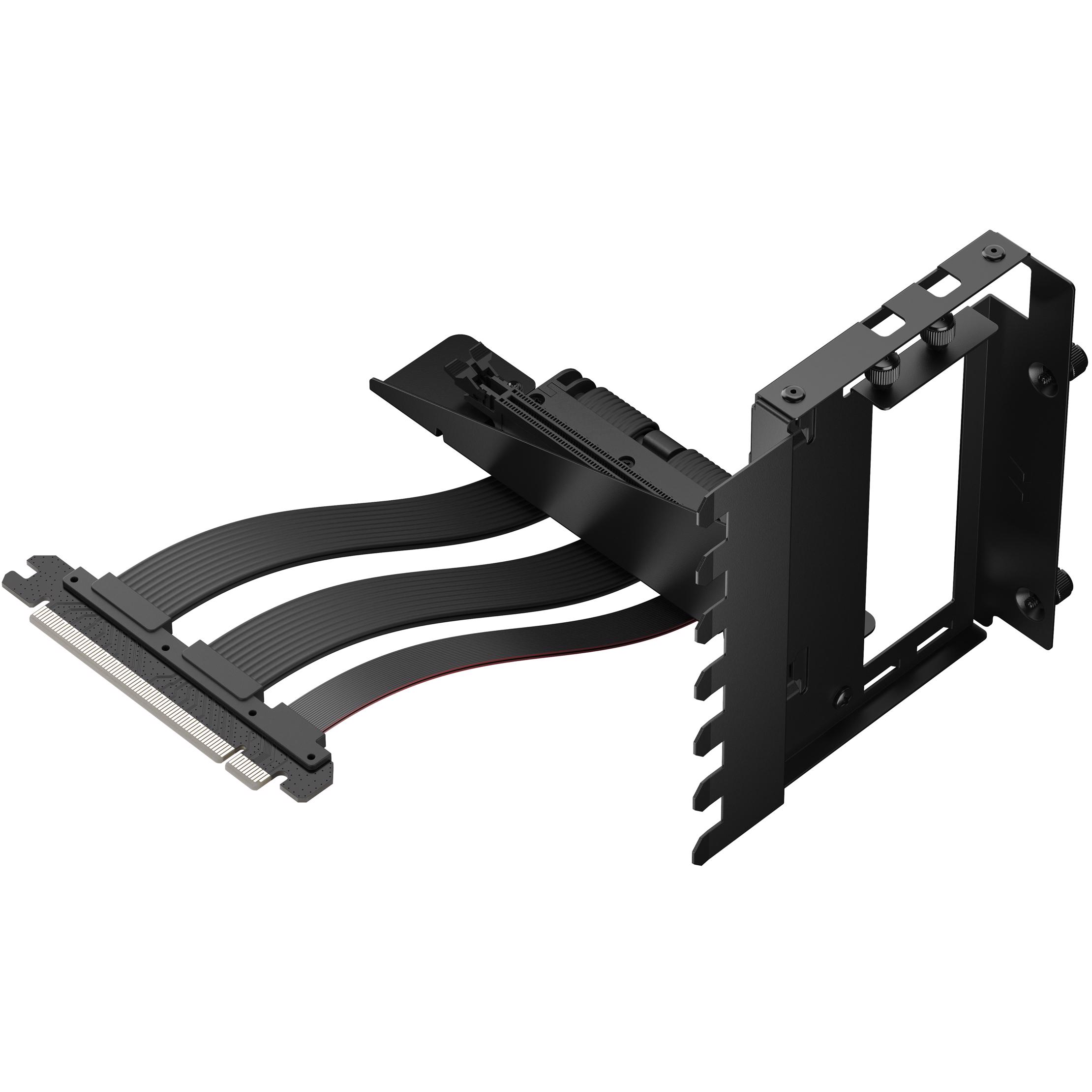 A large main feature product image of Fractal Design Flex 2 PCIe 4.0 x16 Vertical GPU Riser with Bracket (Black)