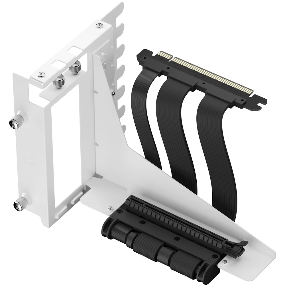 Fractal Design Flex 2 PCIe 4.0 x16 Vertical GPU Riser with Bracket (White)