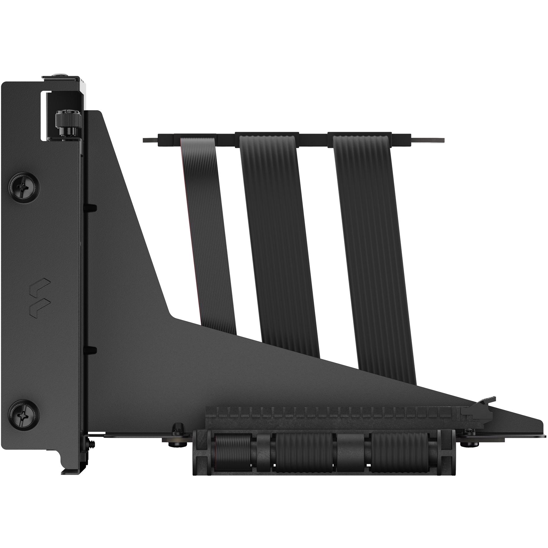 A large main feature product image of Fractal Design Flex 2 PCIe 4.0 x16 Vertical GPU Riser with Bracket (Black)