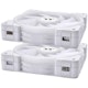 A small tile product image of Thermaltake SWAFAN EX12 ARGB 3-Pack 120mm PWM Cooling Fan - White
