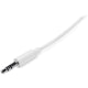 A small tile product image of Startech Slim 3.5mm Stereo Audio M-M 3m Cable - White