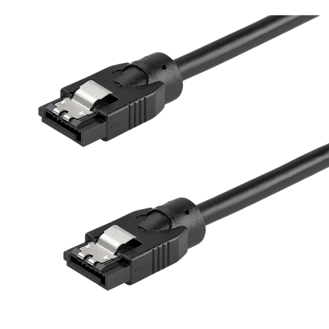 Startech 0.6 m Round SATA Cable - Latching Connectors - 6Gbs