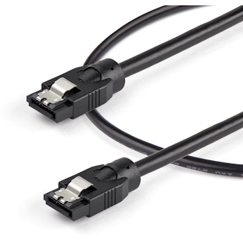 Product image of Startech 0.6 m Round SATA Cable - Latching Connectors - 6Gbs - Click for product page of Startech 0.6 m Round SATA Cable - Latching Connectors - 6Gbs