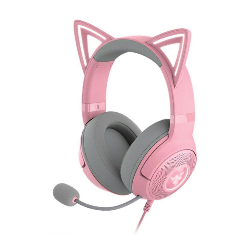 A large main feature product image of Razer Kraken Kitty V2 - USB Gaming Headset (Quartz Pink)
