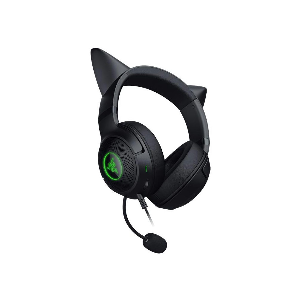 A large main feature product image of Razer Kraken Kitty V2 - USB Gaming Headset (Black)