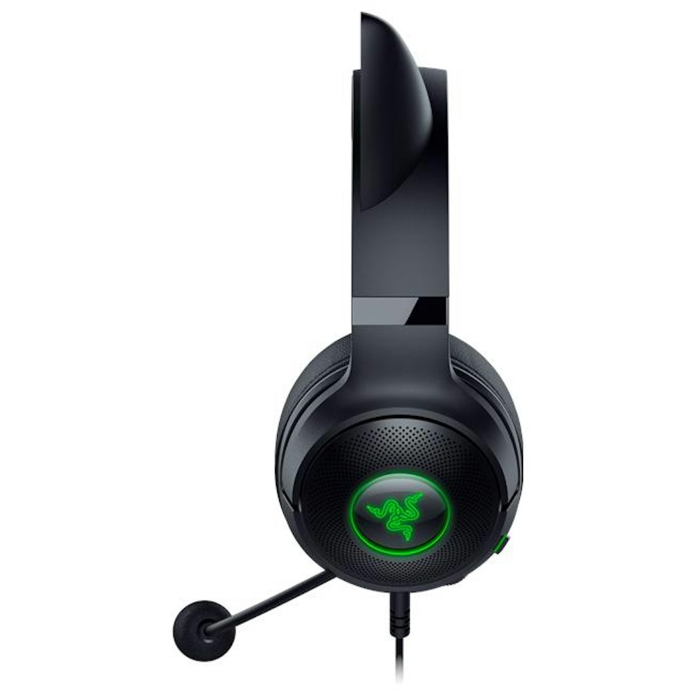 A large main feature product image of Razer Kraken Kitty V2 - USB Gaming Headset (Black)