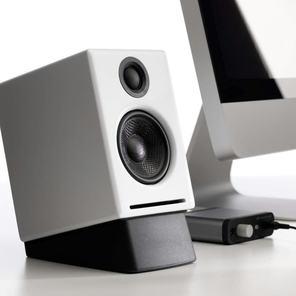 A large main feature product image of Audioengine DS1 - Desktop Speaker Stands for HD3, A2+ (Small)