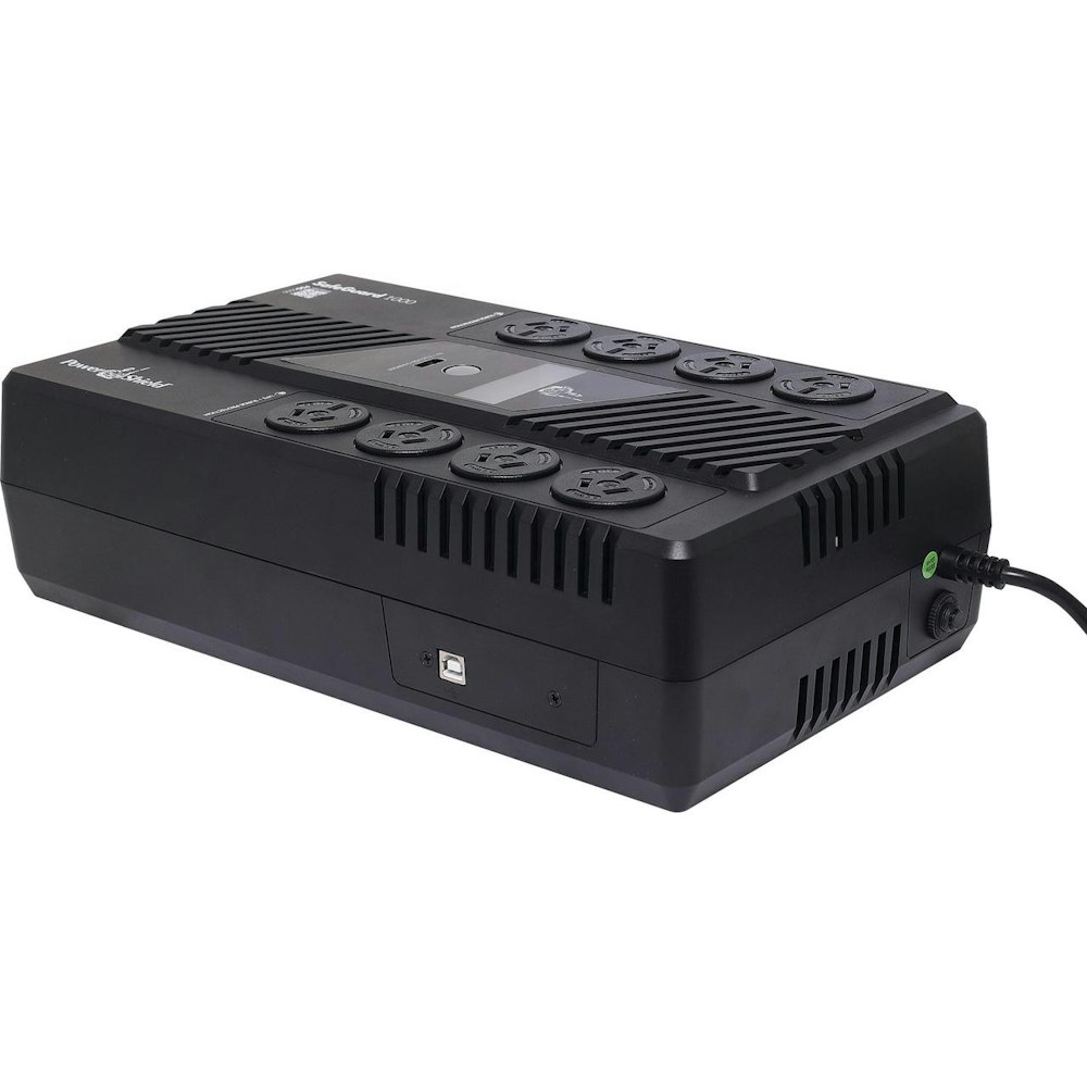 A large main feature product image of PowerShield SafeGuard 1KVA - LCD AVR Line Interactive UPS