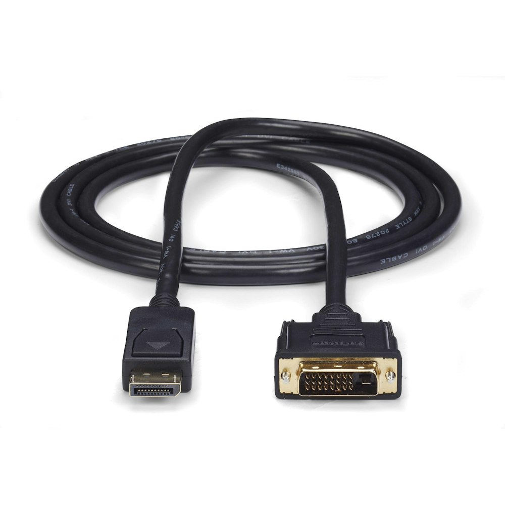 A large main feature product image of Startech 1.5m DisplayPort to DVI Cable - M/M
