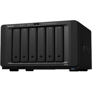 Product image of Synology DiskStation DS1621+ Quad Core 2.2GHz 4GB 6 Bay NAS Enclosure - Click for product page of Synology DiskStation DS1621+ Quad Core 2.2GHz 4GB 6 Bay NAS Enclosure