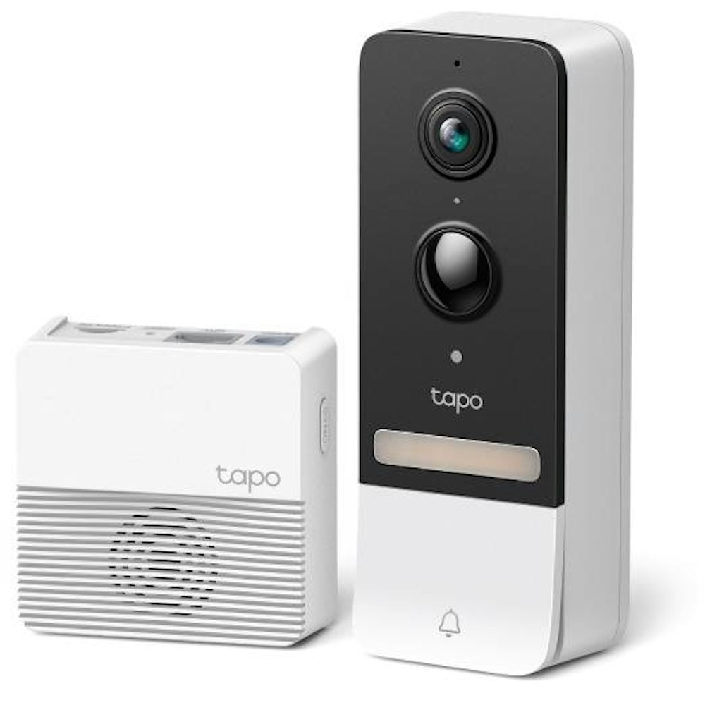 A large main feature product image of TP-Link Tapo D230S1 - Smart Battery Video Doorbell