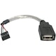 A small tile product image of Startech USBMBADAPT USB A to USB 4 Pin Header 15cm Cable
