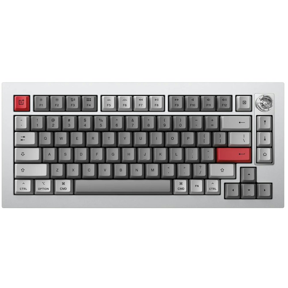 A large main feature product image of Keychron 81 Pro Dark Grey RGB Wireless Mechanical Keyboard (Tactile Switch)
