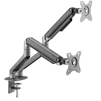 Product image of Brateck Dual Monitor Economical Spring-Assisted Monitor Arm Fit Most 17"-32" Monitors- Sprace Grey - Click for product page of Brateck Dual Monitor Economical Spring-Assisted Monitor Arm Fit Most 17"-32" Monitors- Sprace Grey